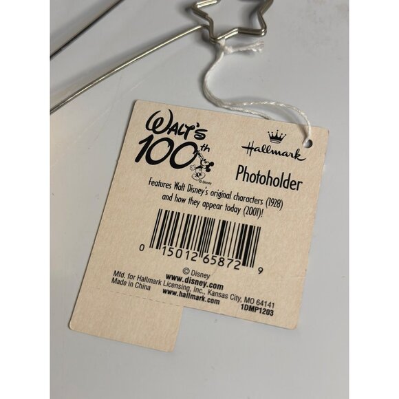 VTG 2001 Hallmark Disney Walt’s 100th Star Photo Holder Mickey Minnie Goofy - Picture 7 of 8